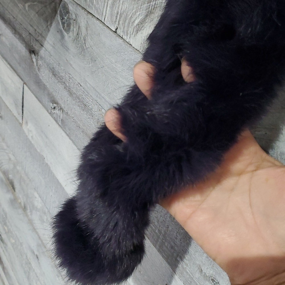 Purple Rabbit Fur Accessory - Picture 6 of 9
